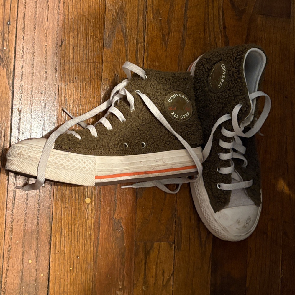 Converse Kids High-Top Sneakers - Dark Green